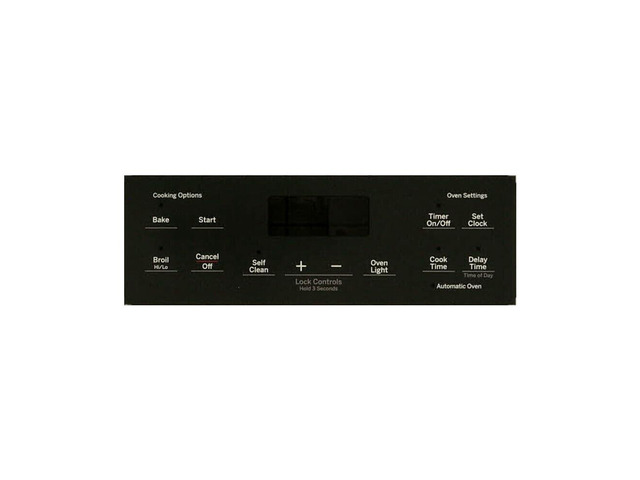 For GE WB07X25217 Range Range Control Panel - Black, touch panel stove for ge, for ge range oven control panel overlay jgss66selss, for ge range...