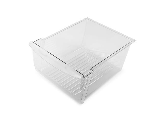 Upper Crisper Drawer Pan 1pc Fridge Drawer Replacement Clear PC Compatible with Frigidaire Refrigerator Models 240351061, 240351005, 240351062,...