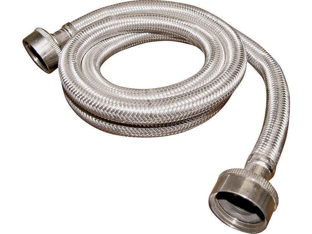 PP23832 Washing Machine Hose, 3/4 in X 5 Ft, Fht, Stainless Steel, 60', Multicolour