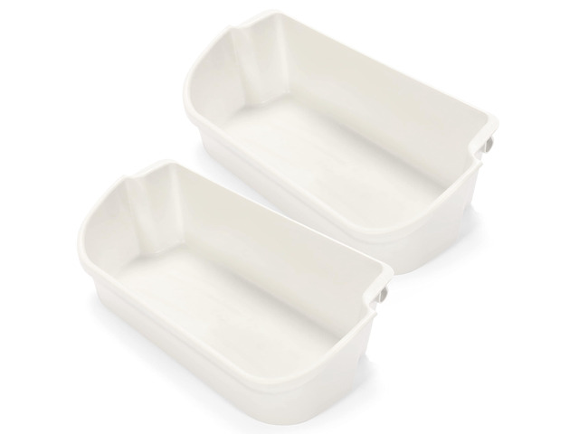 240356401 AP2116036 Refrigerator Door Bin Shelf Bucket Shelf 240356405 240356406 240356409 Replacement only White Bin (2Pcs White)