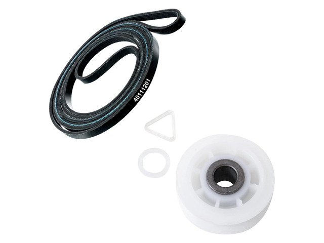 279640 Dryer Idler Pulley & 40111201 Washer Drive Belt Compatible with Top Brands Replaces with PS11741913, AP6009126, 14218936, WE4M160, WE4M205,...