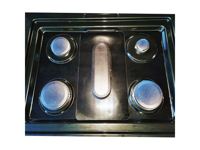 Premium Plus Stove Protectors for KitchenAid Gas Range Model KFGG504KPS, Custom Cut, Easy to Clean Stove Liner, Made in the USA