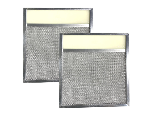 11-3/8 X 11-3/4 X 3/8 Inches Range Hood Aluminum Lens Grease Filters 2-Pack