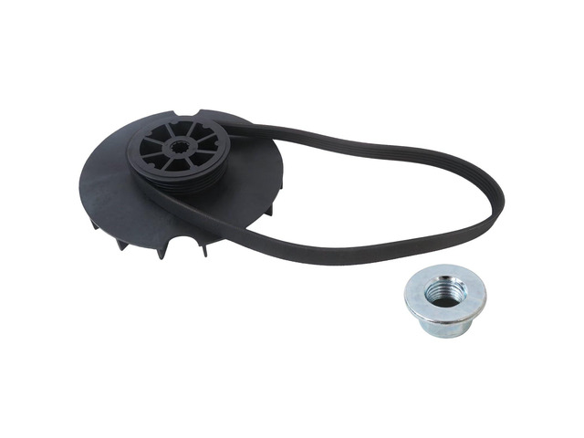 WH03X32218 Washer Motor Pulley & Belt w/Nut Set for GE Hotpoint Models GTW330ASK4WW GTW335ASN0WW GTW335ASN1WW GTW335ASN2WW,Replaces WH07X24695...