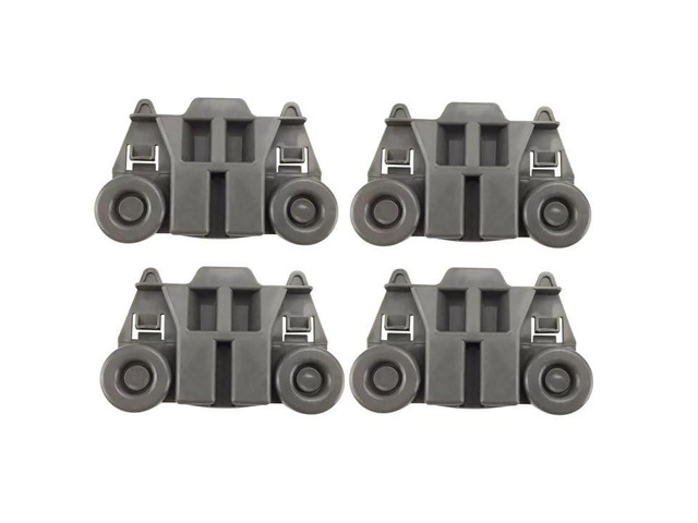 WDT790SAYB3 WDT790SAYM0 WDT790SAYM1 Dishwasher Wheels Lower Dish Rack (4pc) for Whirlpool WDT790SAYM2 WDT790SAYM3 WDT790SAYW0 WDT790SAYW1...