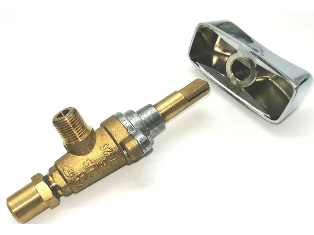 Burner Gas Valve With Knob (Ring Burner Gas Valve 1/8' NPT Inlet) (Natural Gas)