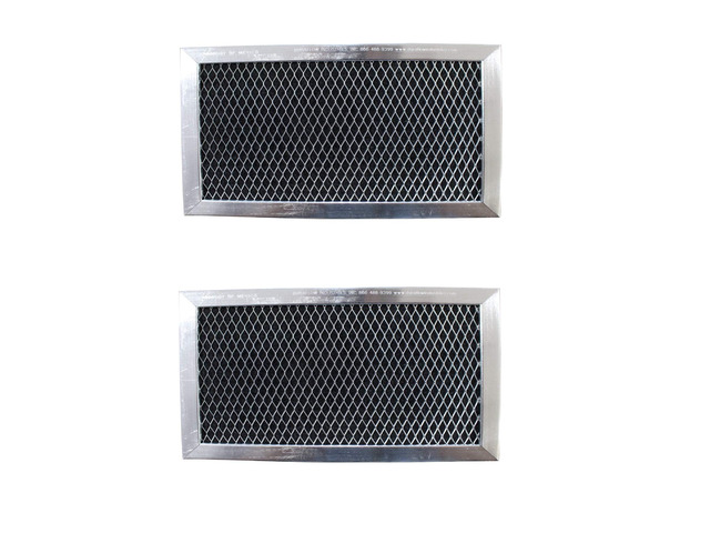 Replacement Carbon Filter Compatible with GE WB06X10823, WB02X11124, JX81J, Samsung DE63-00367E 3-7/8 x 6-1/8 x 3/8 2-Pack