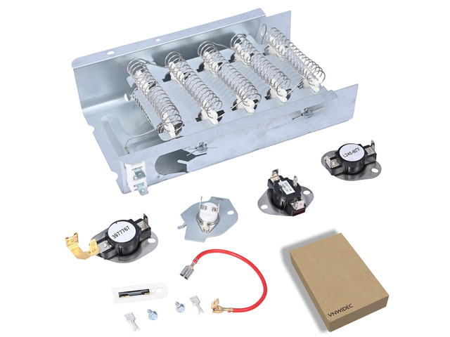 Dryer Heating Element Kit for Whirlpool LER5620KQ1 WED5300VW0 WED4815EW1 Fits LER4634JQ1, LER4634PQ0, LER7646EQ2, LER3624EQ1, LER4634EQ2,...