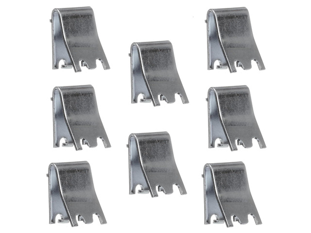 8 Pack Zinc Plated Steel Universal Snap-in Shelf Clip for Commercial Refrigerators, Freezers, and Coolers - 7/8' Replacement Pilaster Shelf Clip...