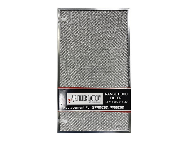 Grease Filter S99010301, 99010301 Replacement For Broan Range Hood Aluminum Mesh Grease Vent Filter 11-7/8' X 20-11/32' X 3/8'