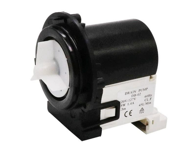 Compatible Washer Drain Pump Motor for LG WM3431H, WM3001HRA, WM4270HVA, WM8100HWA, WM2601HW, WM9000HWA, WM2455HG models