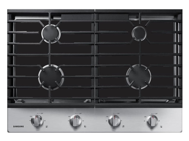 Stove Top Protector for Samsung Gas CookTop, Custom Fit Ultra Thin Reusable Burner Splatter Spill Guard Protective Cover Liner - NA36R5310FS