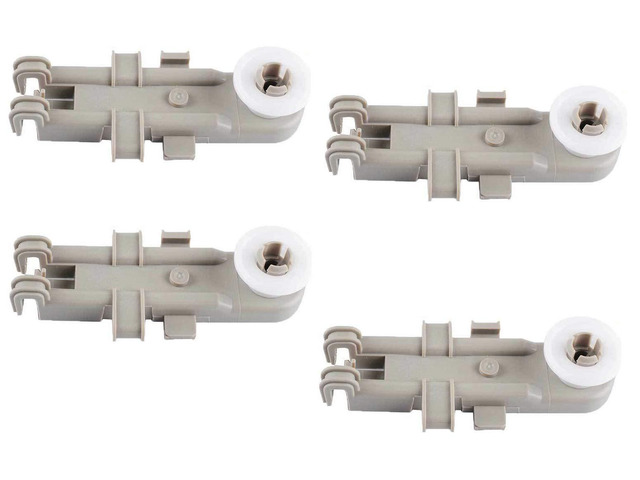 (New Part) (4 Pack) 8268743 Dishwasher Upper Rack Wheel WP8268743, AP6012252, PS11745459 GU2200XTSS1, GU2200XTSS2, GU2200XTSS3, GU3200XTSB0,...