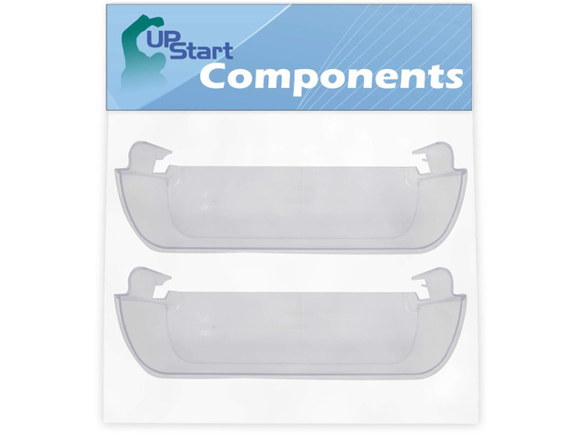 2x 240323002 Refrigerator Clear Door Bin for Frigidaire PHS69EJSS2 Compatible with 240323002 Refrigerator Door Bin
