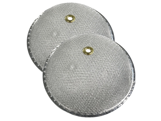 10-1/2 Inches X 3-1/4 Inch Rise With Center Hole Dome Range Hood Aluminum Grease Filters 2-Pack