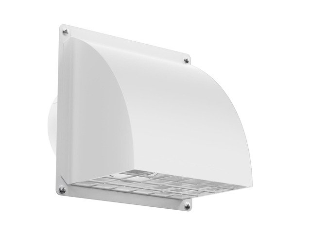 5 Inch Dryer Wall Vent Cover, Metal Wall Vent Cap Outside with Removable Screen & Cushioned Non-Return Flap for Home Wall, Air Condition, Range...