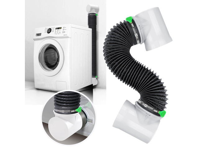 Dryer Vent Hose For Tight Space,Indoor Dryer Vent, Dryer Hose Vent Kit,90 Degree Dryer Vent Elbow,Dryer Vent Connector Kit,Dryer Vent Duct, Dryer...