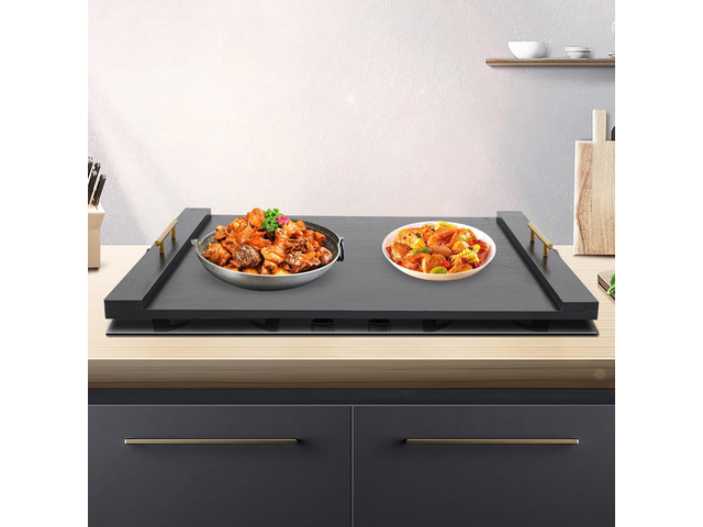 Stove Cover Board for Gas Stovetop, 30' x 22' Noodle Board Stovetop Cover with Handles, Sink Wood Block Covers for Electric & Gas Stove, Farmhouse...