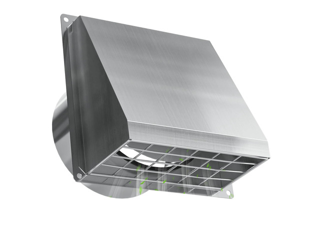 Dryer Vent Cover Outside 4 Inch with Magnetic Flap for Bathroom 304 Stainless Steel, Tool-Free Removable Mesh, No Lint Buildup, Quite Rubber...