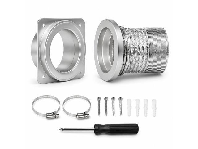 Magnetic Dryer Vent Connector Kit DV180 4-Inch Dryer Vent Coupling Magnetic Quick Connect Coupling, Airtight Seal Easy to Clean Includes 3 ft...