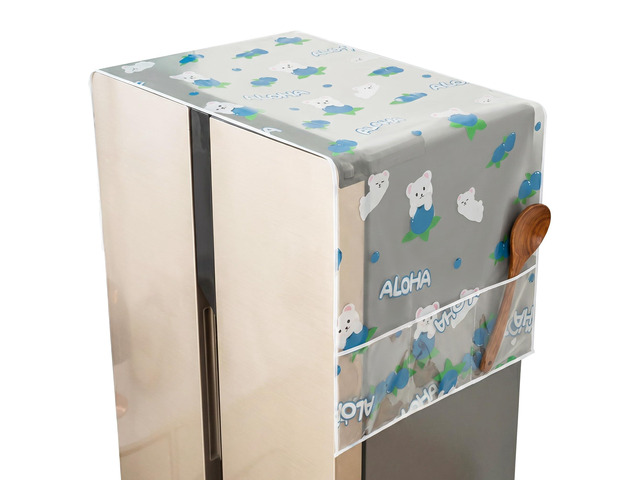 21x51 IN Fridge Cover, Multi-Purpose Appliance Proof Cover Refrigerator Washer Dryer Top Cover With Storage Pockets Bags,for...