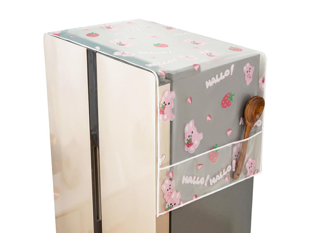 21x51 IN Fridge Cover, Multi-Purpose Appliance Proof Cover Refrigerator Washer Dryer Top Cover With Storage Pockets Bags,for...