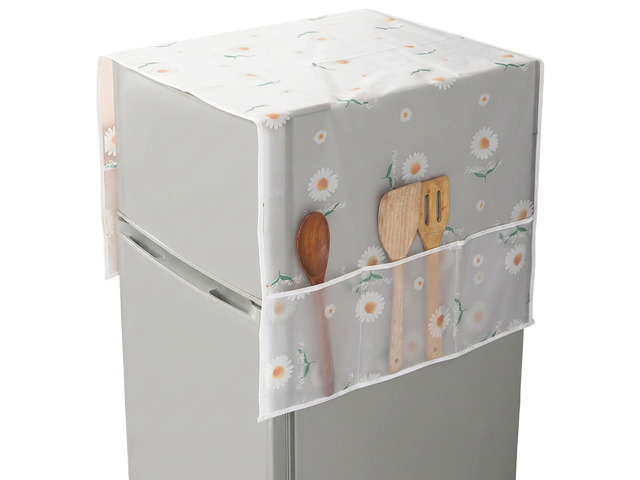 24x70 IN Fridge Cover, Multi-Purpose Appliance Proof Cover Refrigerator Washer Dryer Top Cover With Storage Pockets Bags,for...