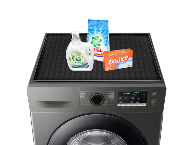 Washer and Dryer Top Protector Mat,23.6 x 19.7' Silicone Rubber Mat for Laudry Machine & Dryer,Non Slip Heavy Duty Waterproof Washable Top Cover...