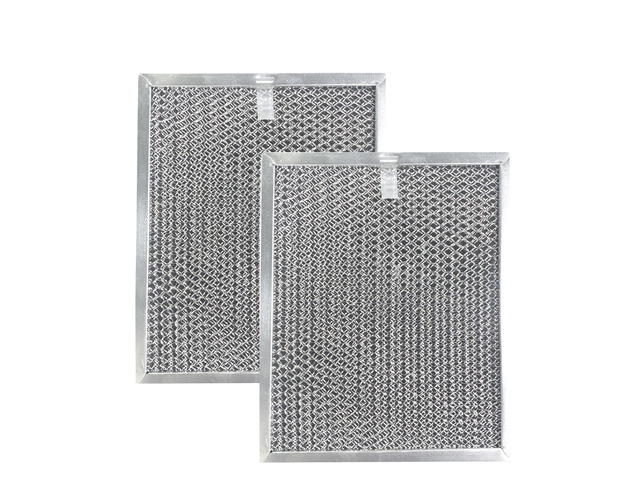 8 X 9-1/2 X 7/16 Inches Range Hood Aluminum Charcoal Combo Filters 2-Pack