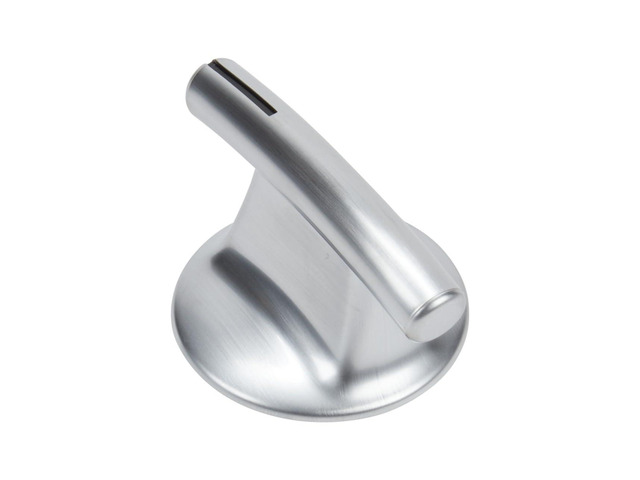 Whirlpool WP7737P245-60 Genuine OEM Range Top Burner Control Knob, Chrome Replacement Part - Replaces 74007918, 7737P245-60