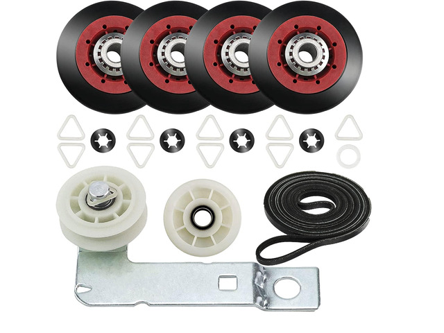 4392067 Dryer Repair Kit W10837240 Idler Pulley fit for Maytag Bravos Fit for Whirlpool Duet Kenmore Elite Dryers with WPW10314173 Drum Roller &...