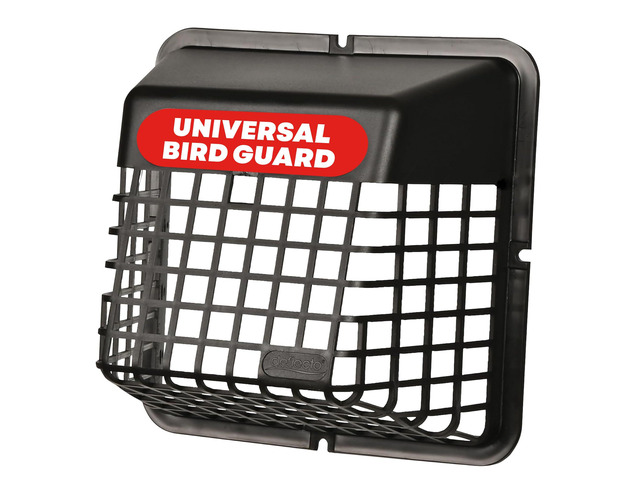 Bird Guard Outdoor Vent Cover,Fits 3-4 Inch Vent Hoods, Black Dryer and bathroom exhaust vent cover, durable plastic universal bird guard...