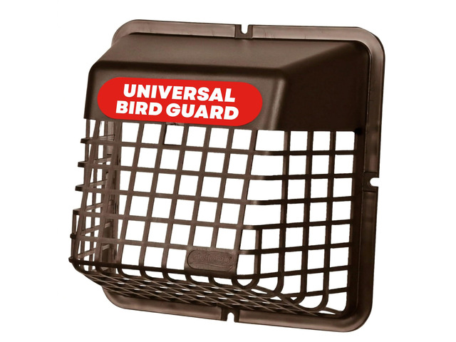 Bird Guard Outdoor Vent Cover,Fits 3-4 Inch Vent Hoods, Brown Dryer and bathroom exhaust vent cover, durable plastic universal bird guard...