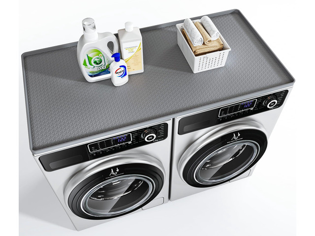 Washer Dryer Countertop, 54' x 27.5' Large Washer and Dryer Covers for The Top, Non-Slip Waterproof Silicone Dryer Top Protector Mat, Washer Dryer...
