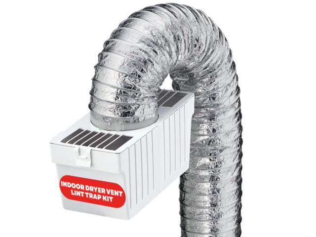 Dryer Lint Trap Kit for Indoor Dryer Venting with 4'x5' Flex Duct Designed for use with indoor electric dryers where outside venting is...