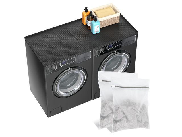 54' x 27.5' Silicone Washer Dryer Countertop Mat with 2 Laundry Bags Non-Slip, Waterproof, Dustproof Cover for Laundry Room Organization & Surface...
