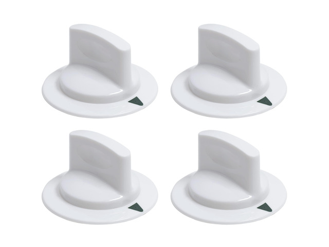 [UPGRADED] 4 Packs WE1M652 Dryer Timer Control Knob with UPGRADED Metal Ring - For Hotpoint & GE Dryers - Replaces 1264289 AP3995164 PS1482196...
