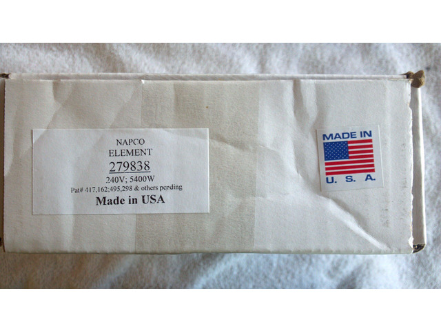 Series 70 80 Dryer Heater Element 3398064 same as 279838