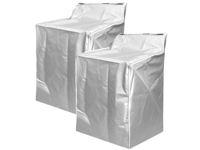 2Pack Washer and Dryer Covers, Portable Washer Cover with Zipper Design Dustproof & Waterproof & Anti-UV Laundry Covers, Washing Machine Cover Fit...