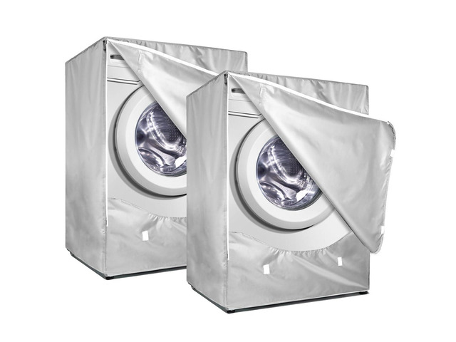 2Pack Washer and Dryer Covers, Washing Machine Cover with Zipper Design, Waterproof & Dustproof & Anti-UV Washer Covers Fit for Most Front Load...