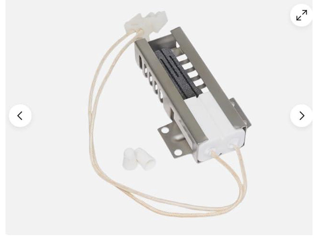 Exact replacement gas furnace flat igniter for Electrolux Frigidaire models JGBP79MEF2BC JGBS09PEF1WW JGBS10BEH3BB JGBS10WEF1WW JGBS20WEA3WW...