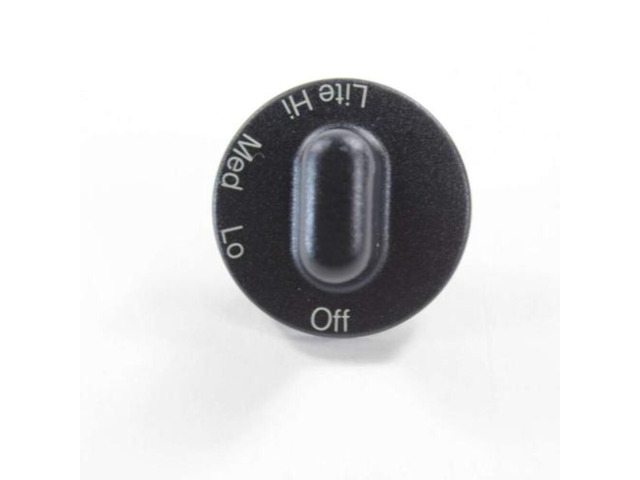 Whirlpool WP71001641 OEM Gas Range Surface Control Knob, Black Replacement Part