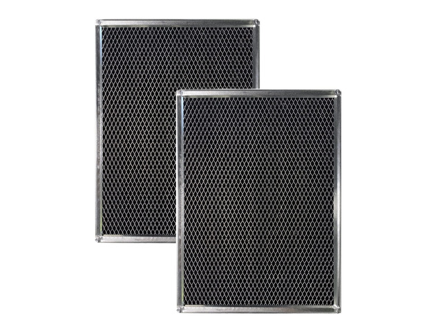10-13/16 x 16-1/4 x 3/32 Inches Range Hood Charcoal Carbon Grease Vent Hood Filter 2-Pack