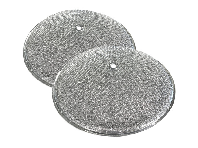 10-1/2 Inches x 1-1/4 Inch Rise With Center Hole Range Hood Aluminum Grease Dome Filters 2-Pack
