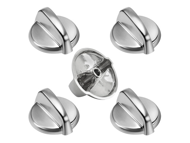 5 Pack WB03T10284 Burner Control Knobs Compatible with GE Range/Stove/Oven Replaces 1373043 AP4346312 AH2321076 EAP2321076