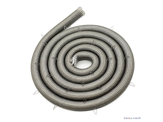 Upgraded Range Oven Door Gasket Seal Part# WP4455381 Includes 21 Mounting Clips - Compatible with Select KitchenAid and Whirlpool Ranges and Ovens