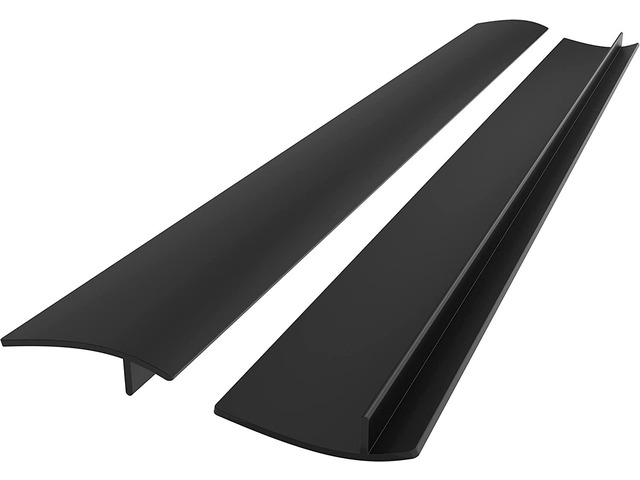 Lindas Essentials Silicone Stove Gap Covers (2 Pack), Heat Resistant Oven Gap Filler Seals Spaces Between Stovetop and Counter, Easy to Clean Stove...
