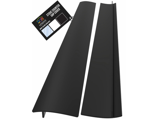 Lindas Essentials Silicone Stove Gap Covers (2 Pack), Heat Resistant Oven Gap Filler Seals Gaps Between Stovetop and Counter, Easy to Clean Stove...