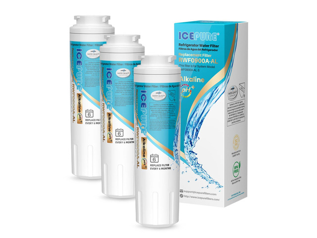 Alkaline UKF8001 Refrigerator Water Filter Replacement for Whirlpool EDR4RXD1, EveryDrop Filter 4, Maytag UKF8001, 4396395, UKF8001P, UKF8001AXX,...