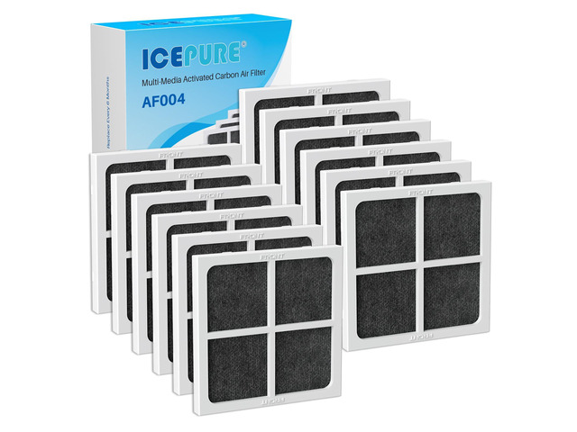 AF004 Replacement for LG LT120F Refrigerator Air Filter, 12PACK Compatible with Kenmore Elite 469918, 9918, 46-9918, ADQ73214402, ADQ73214403,...